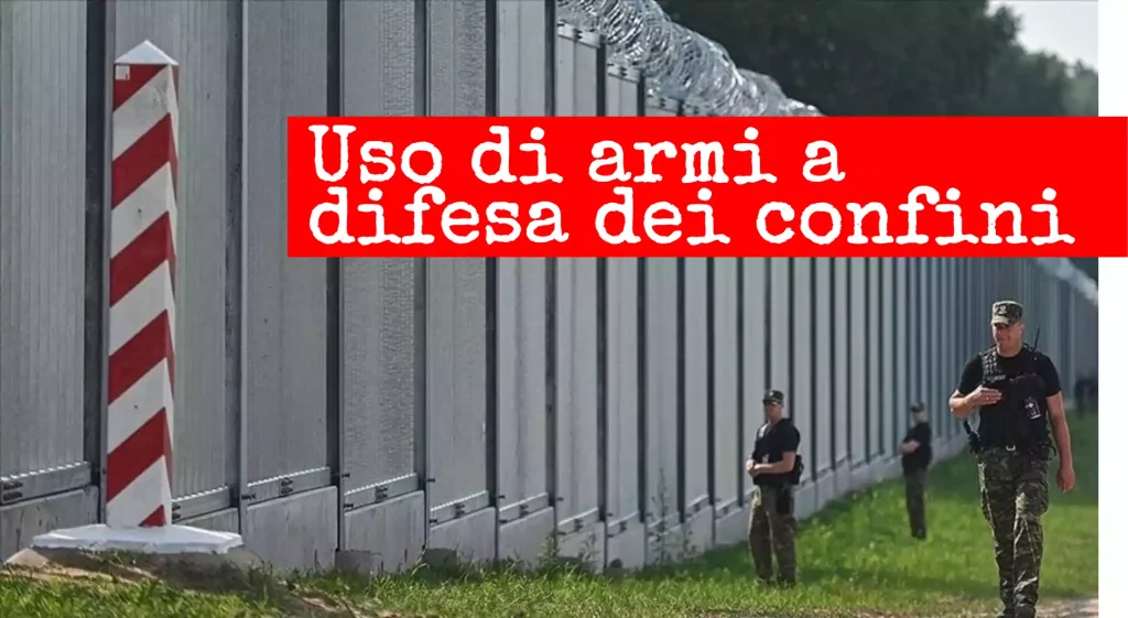 Depenalizzato l’uso delle armi per la difesa dei confini